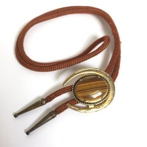 Vintage Lariat Neck Tie Necklace Southwestern Boho